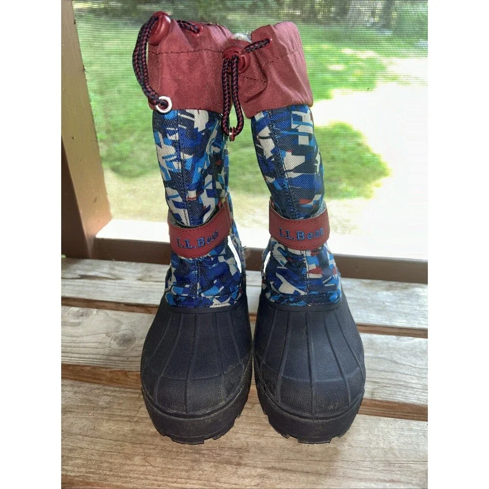 LL Bean kids northwoods rain and snow boots. Big kid size 1